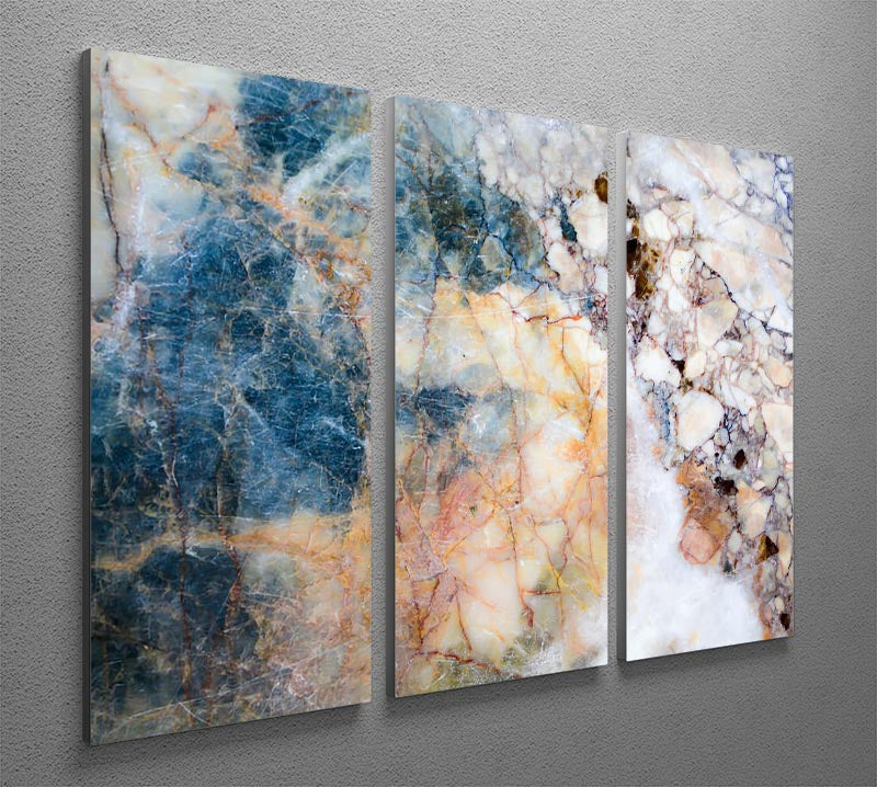 Marble patterned texture 3 Split Panel Canvas Print - Canvas Art Rocks - 2