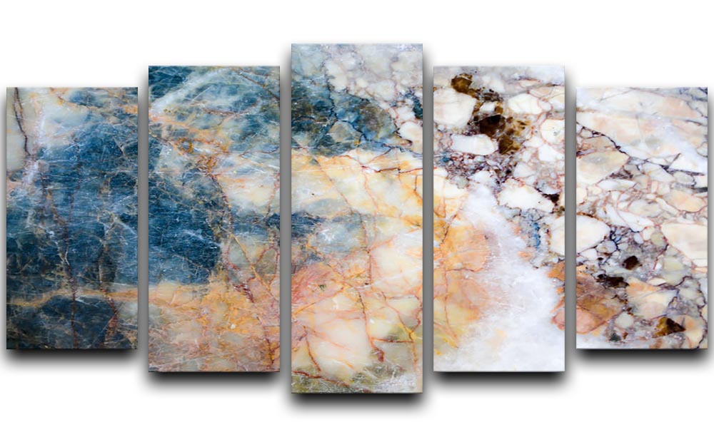 Marble patterned texture 5 Split Panel Canvas - Canvas Art Rocks - 1