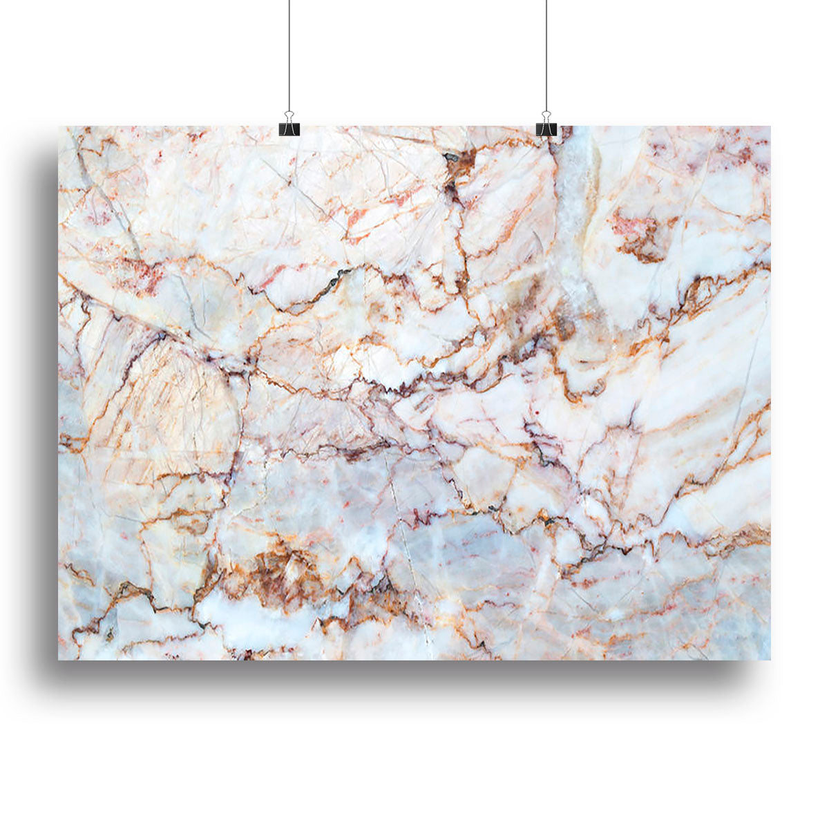 Marble with Brown Veins Canvas Print or Poster - Canvas Art Rocks - 2