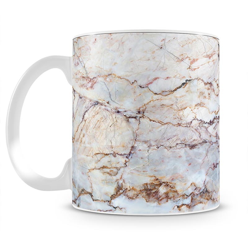 Marble with Brown Veins Mug - Canvas Art Rocks - 1