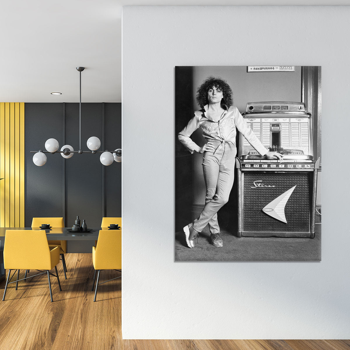 Marc Bolan at jukebox Canvas Print or Poster - Canvas Art Rocks - 4