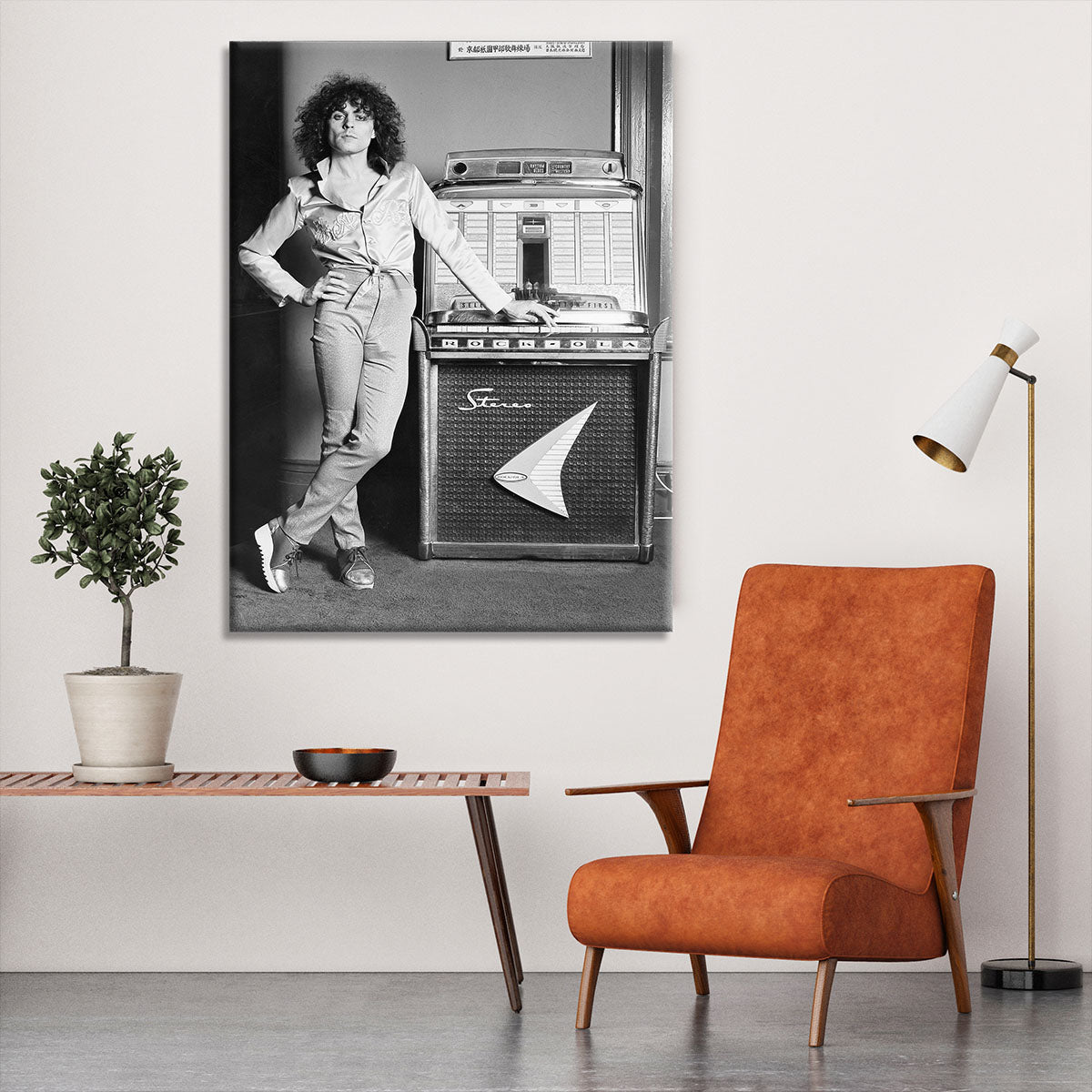 Marc Bolan at jukebox Canvas Print or Poster - Canvas Art Rocks - 6