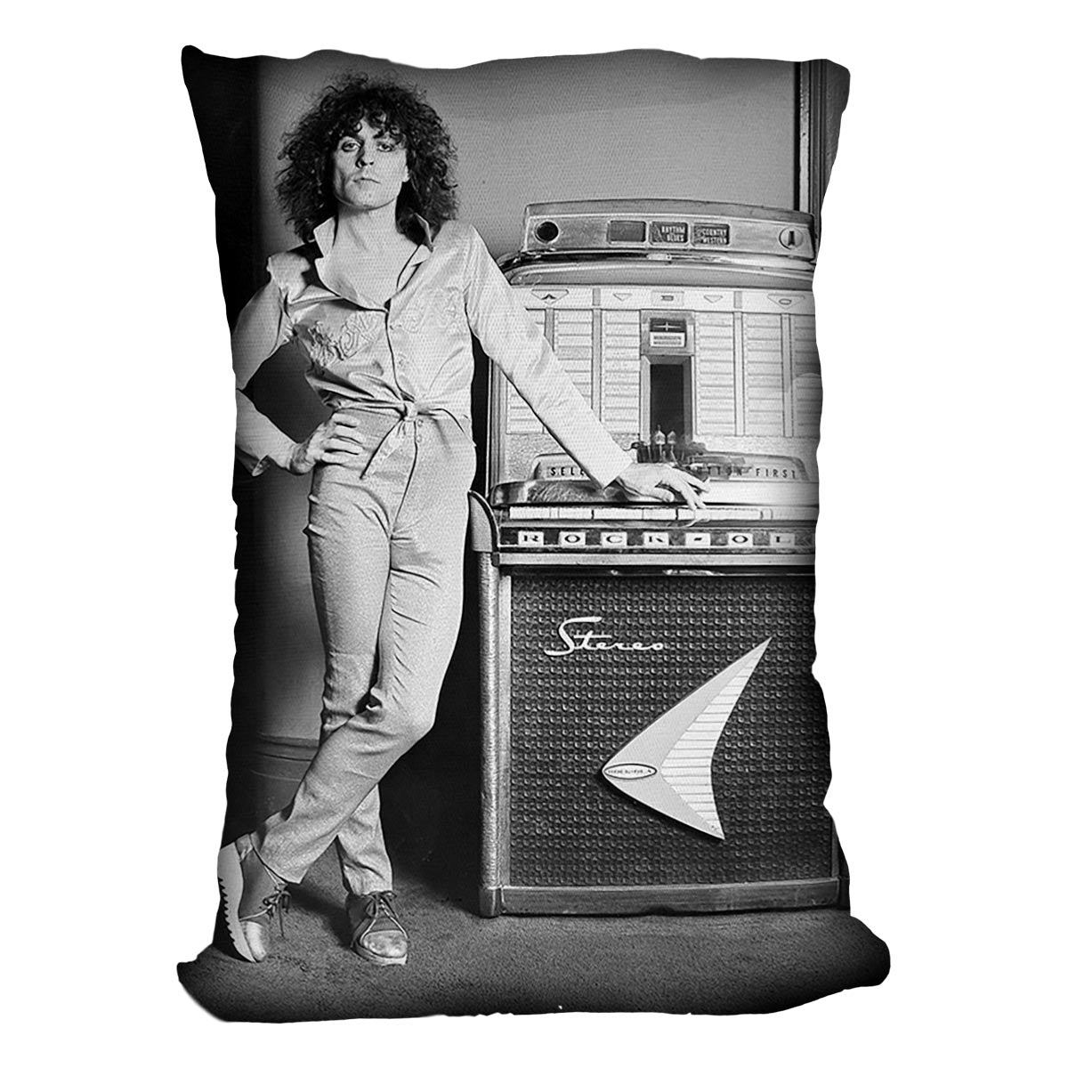 Marc Bolan at jukebox Cushion