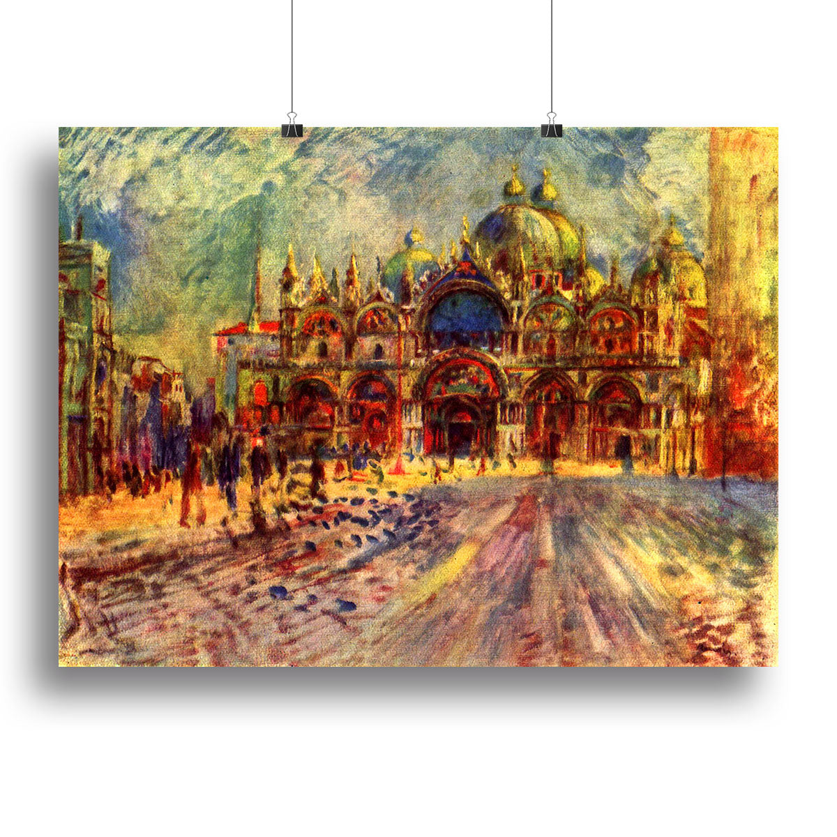 Marcus place in Venice by Renoir Canvas Print or Poster - Canvas Art Rocks - 2