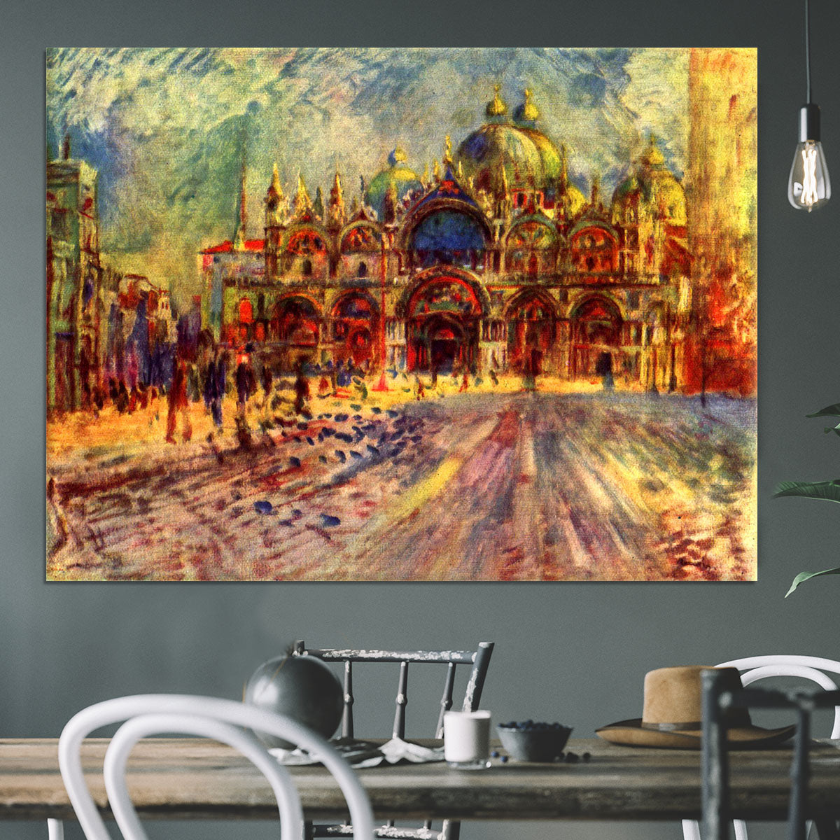 Marcus place in Venice by Renoir Canvas Print or Poster - Canvas Art Rocks - 3