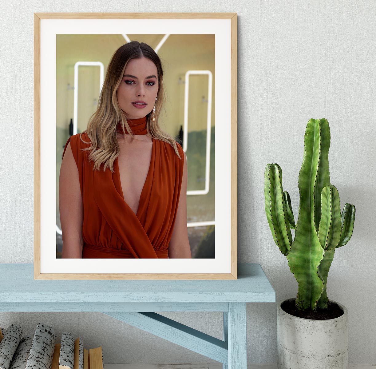 Margot Robbie Once Upon A Time In Hollywood Premiere London Framed Print - Canvas Art Rocks - 3
