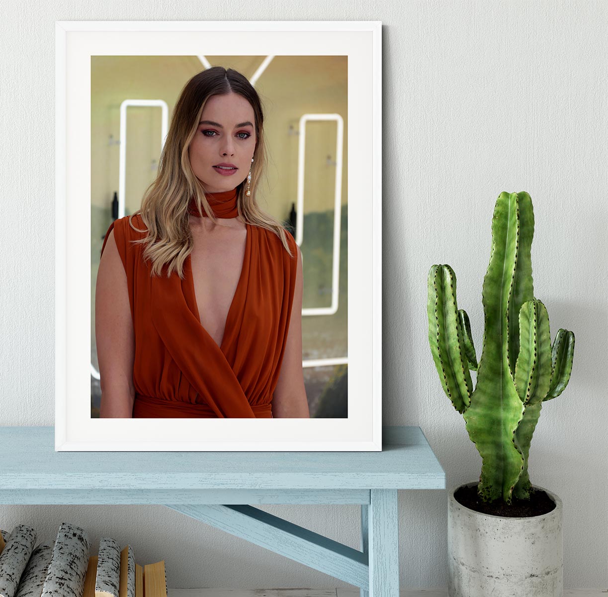 Margot Robbie Once Upon A Time In Hollywood Premiere London Framed Print - Canvas Art Rocks - 5