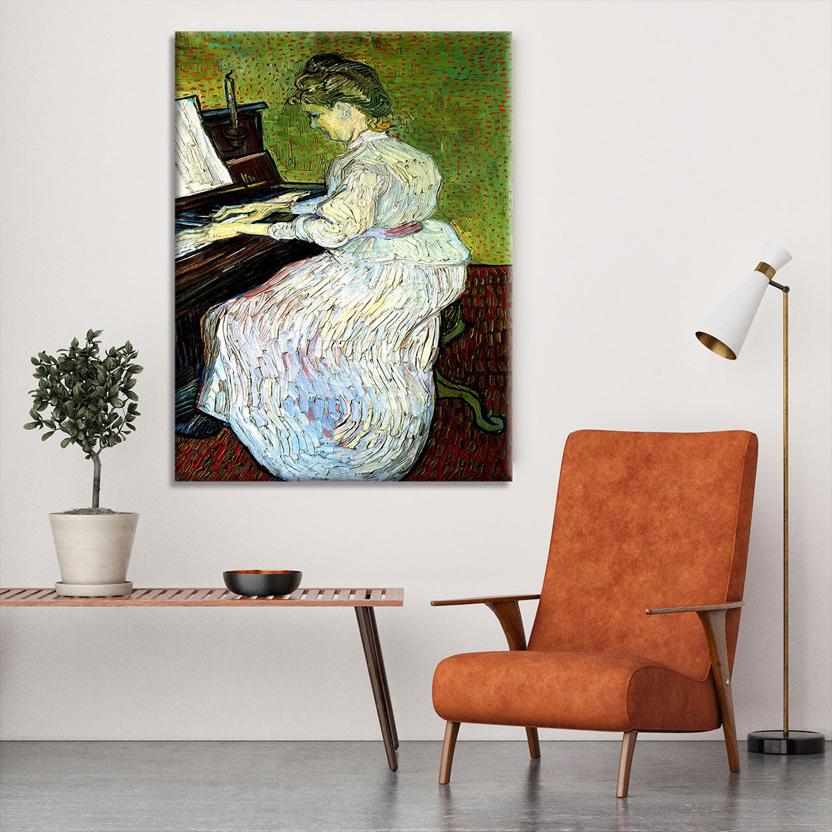 Marguerite Gachet at the Piano by Van Gogh Canvas Print or Poster - Canvas Art Rocks - 6