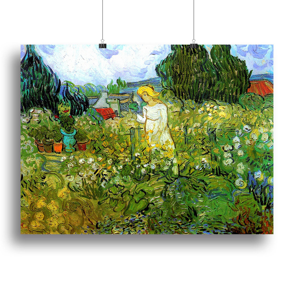 Marguerite Gachet in the Garden by Van Gogh Canvas Print or Poster - Canvas Art Rocks - 2