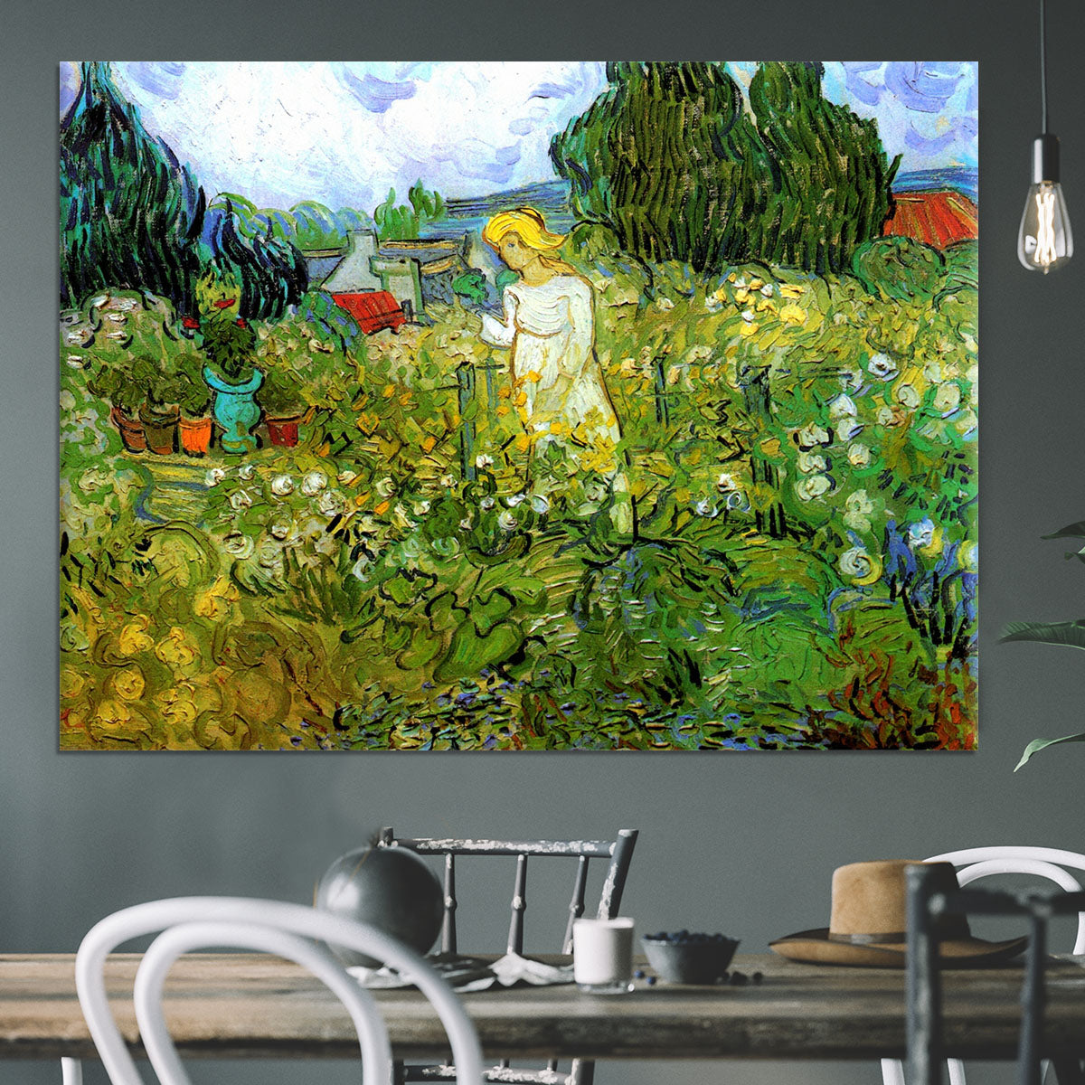 Marguerite Gachet in the Garden by Van Gogh Canvas Print or Poster - Canvas Art Rocks - 3