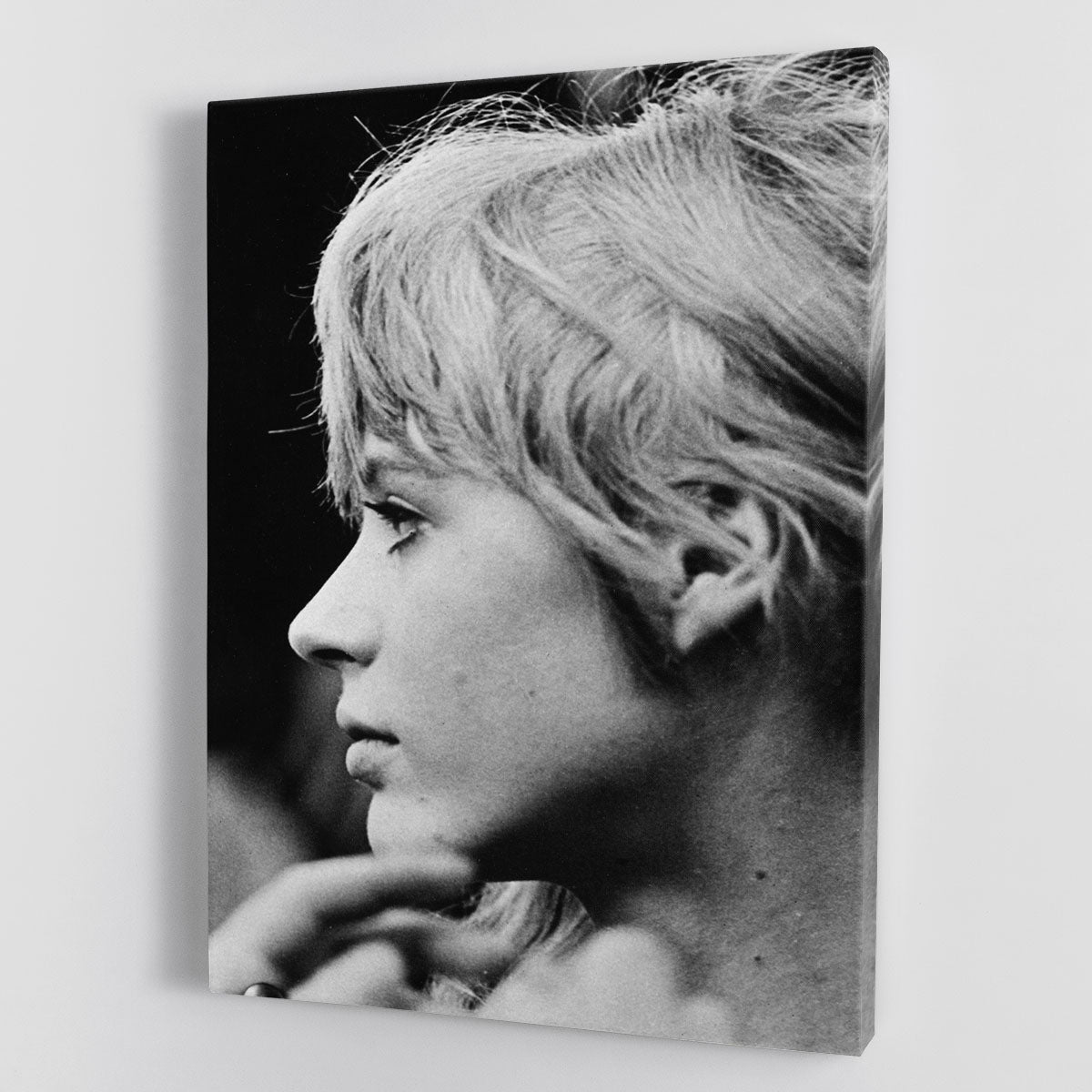 Marianne Faithfull in profile Canvas Print or Poster - Canvas Art Rocks - 1