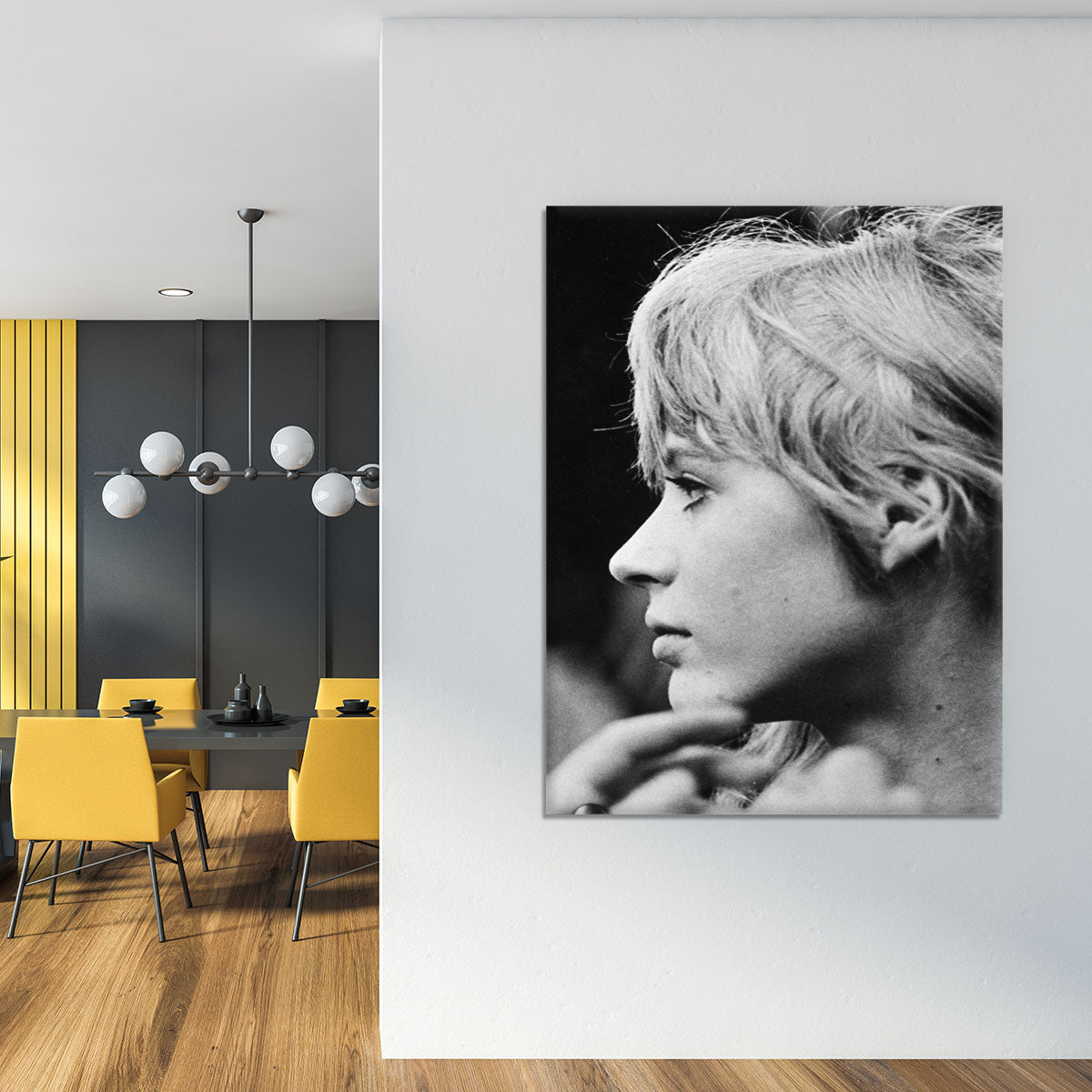 Marianne Faithfull in profile Canvas Print or Poster - Canvas Art Rocks - 4