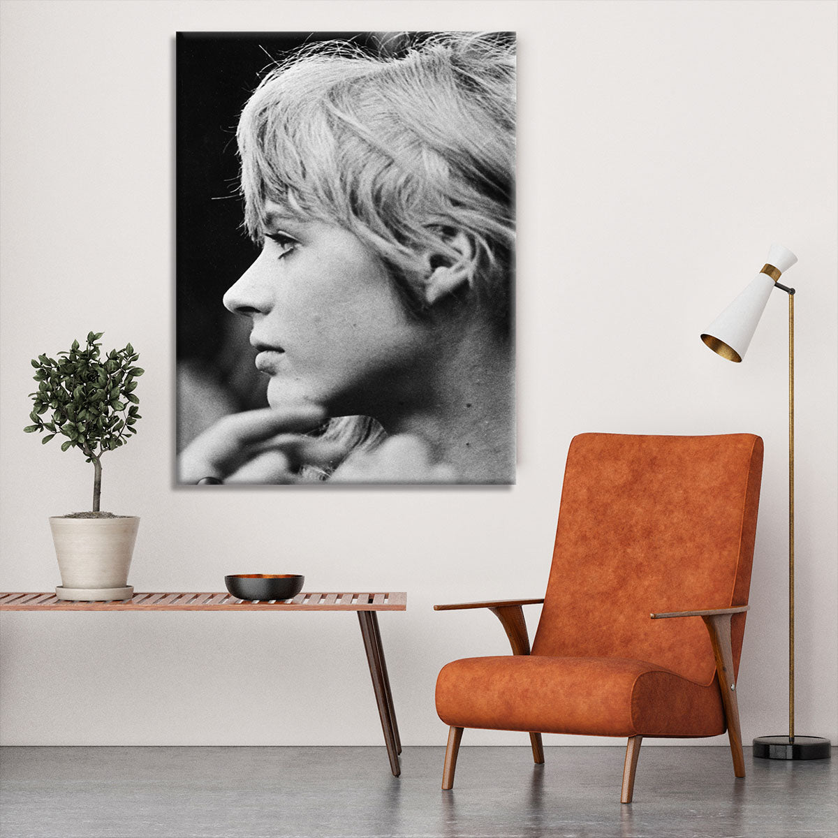 Marianne Faithfull in profile Canvas Print or Poster - Canvas Art Rocks - 6