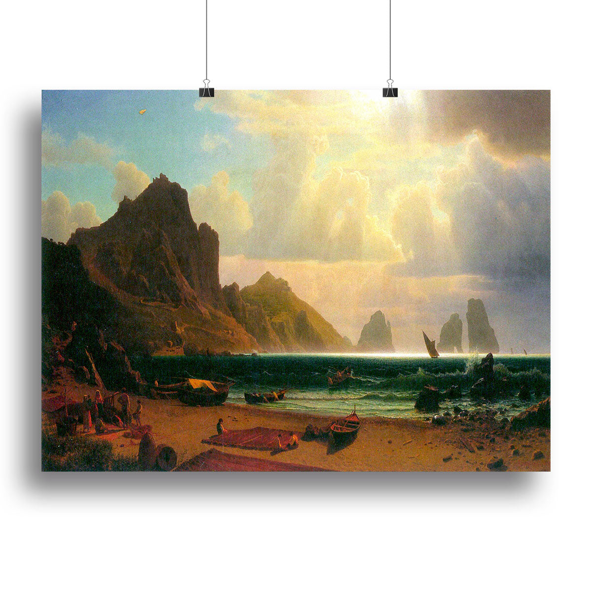 Marina Piccola Capri by Bierstadt Canvas Print or Poster - Canvas Art Rocks - 2