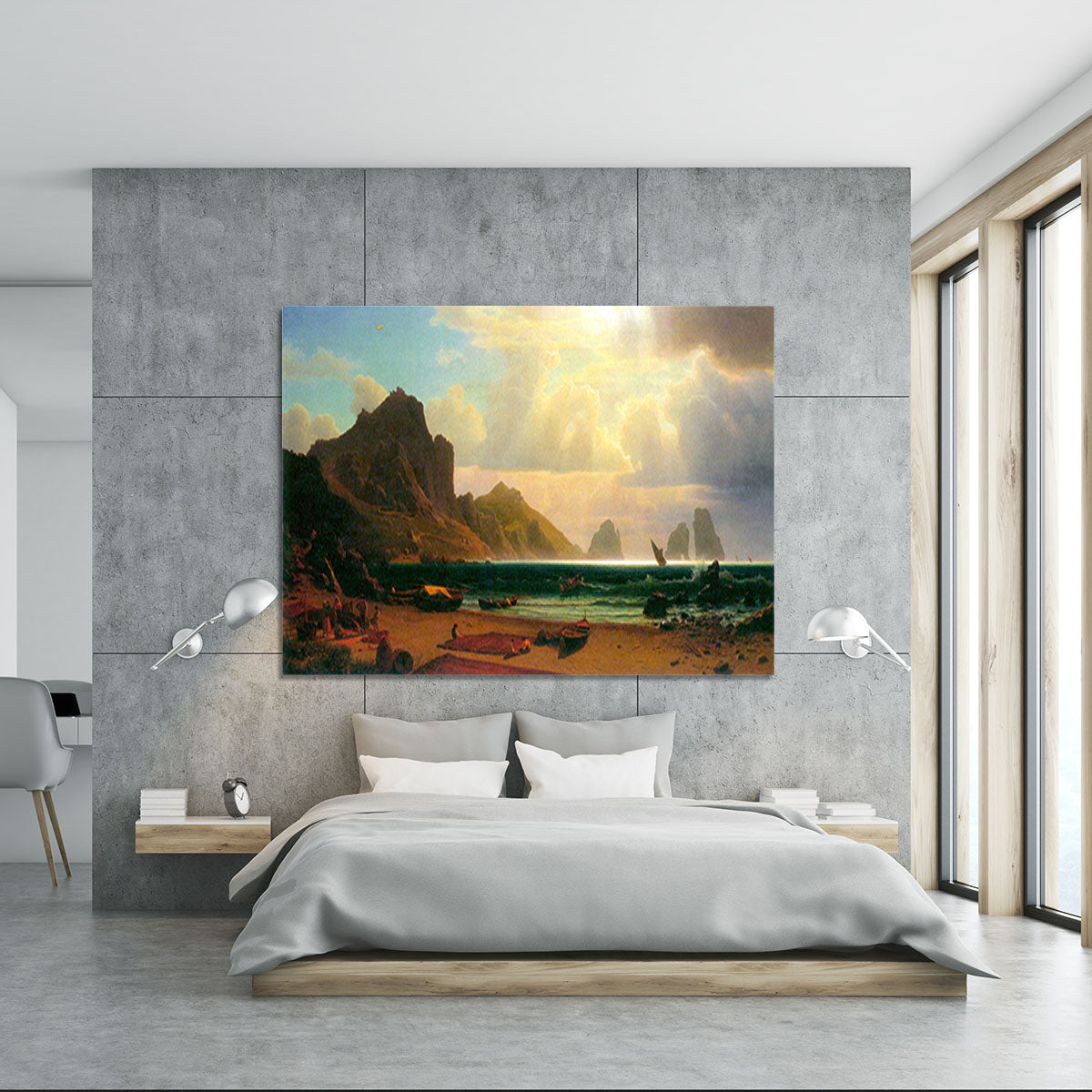 Marina Piccola Capri by Bierstadt Canvas Print or Poster - Canvas Art Rocks - 5