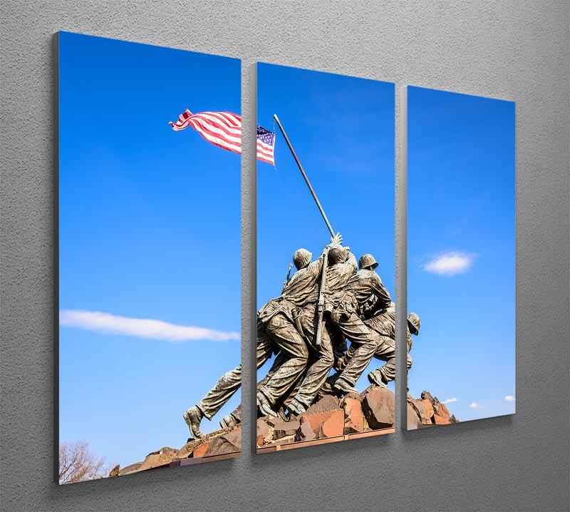 Marine Corps War Memorial at dawn 3 Split Panel Canvas Print - Canvas Art Rocks - 2