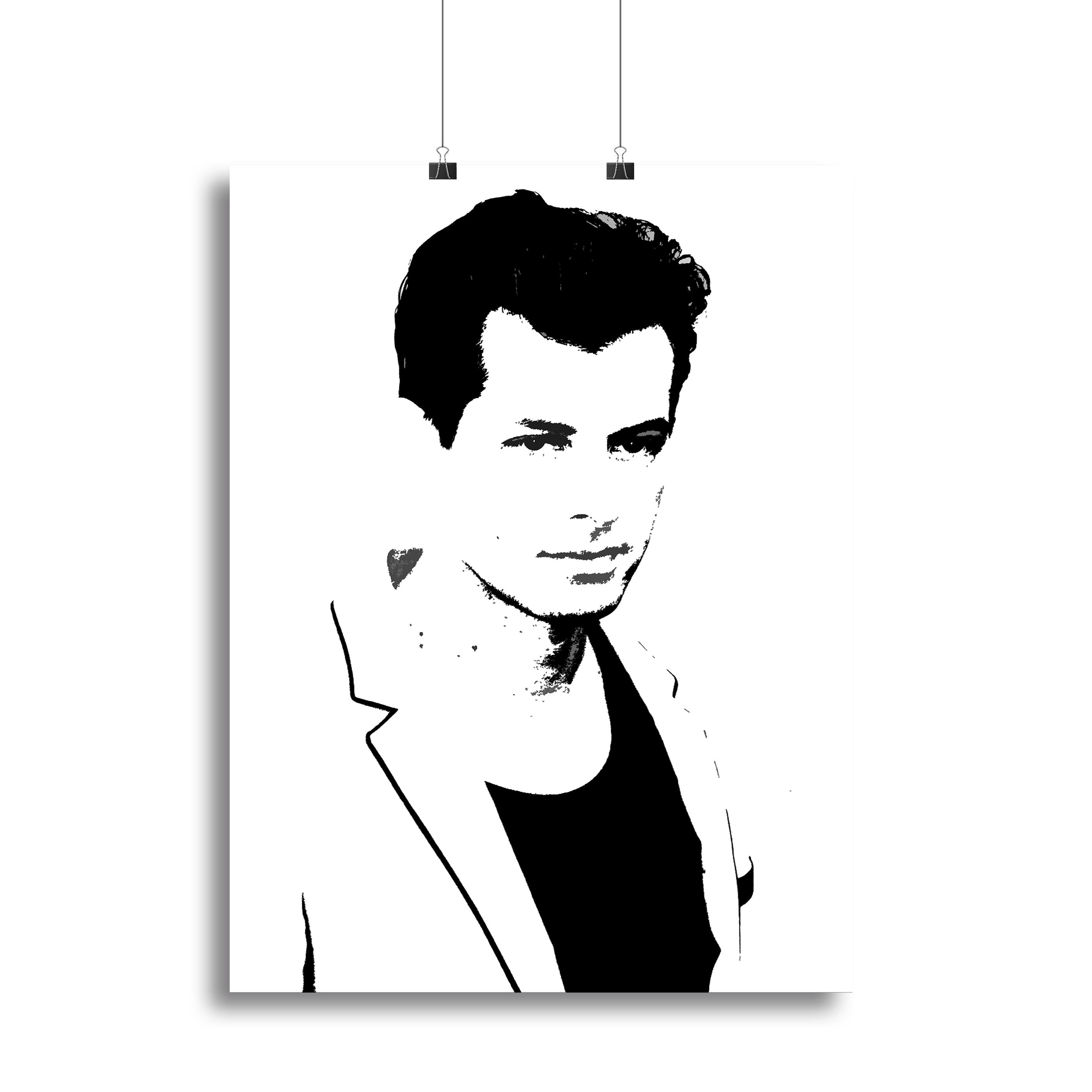 Mark Ronson Black and White Canvas Print or Poster - Canvas Art Rocks - 2