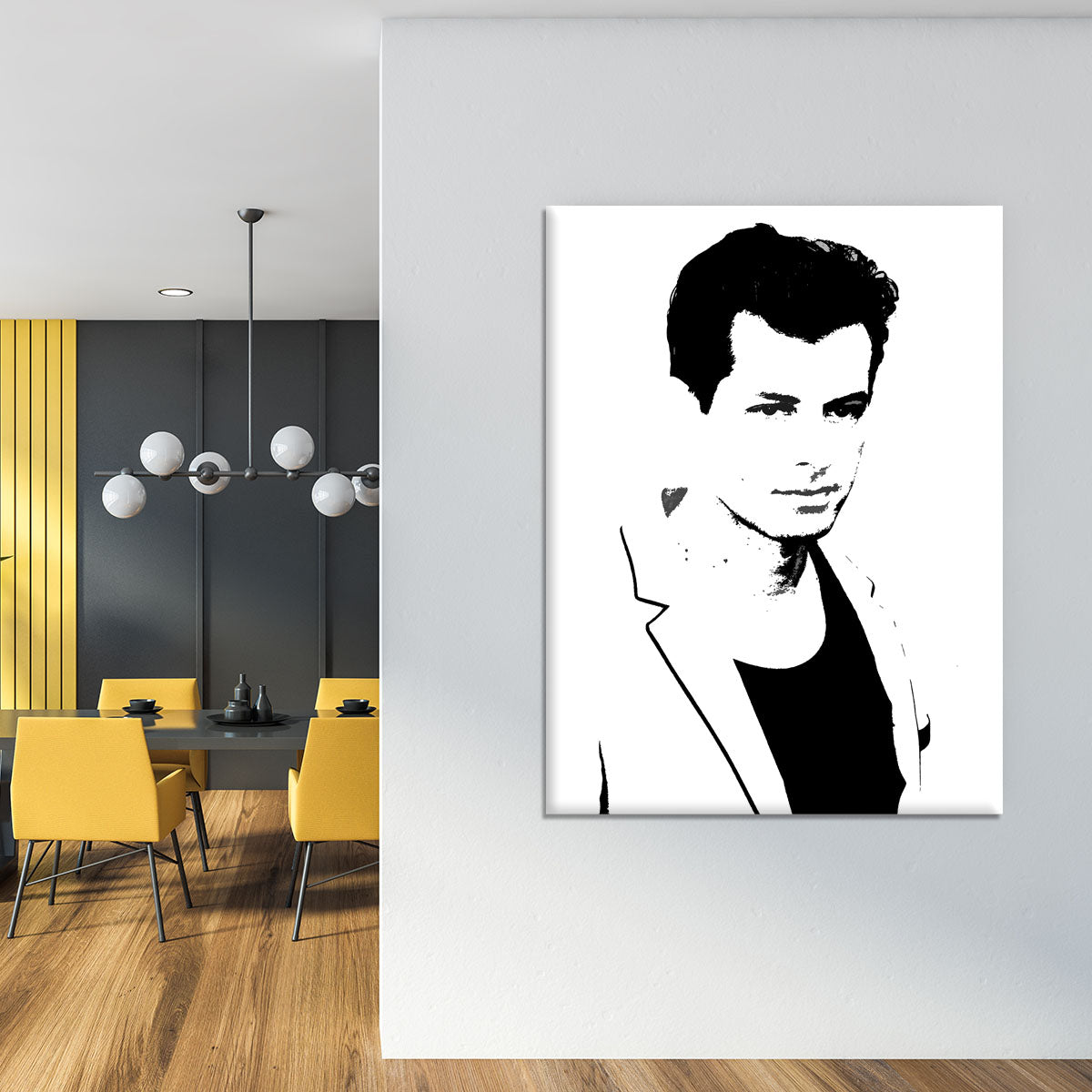 Mark Ronson Black and White Canvas Print or Poster - Canvas Art Rocks - 4