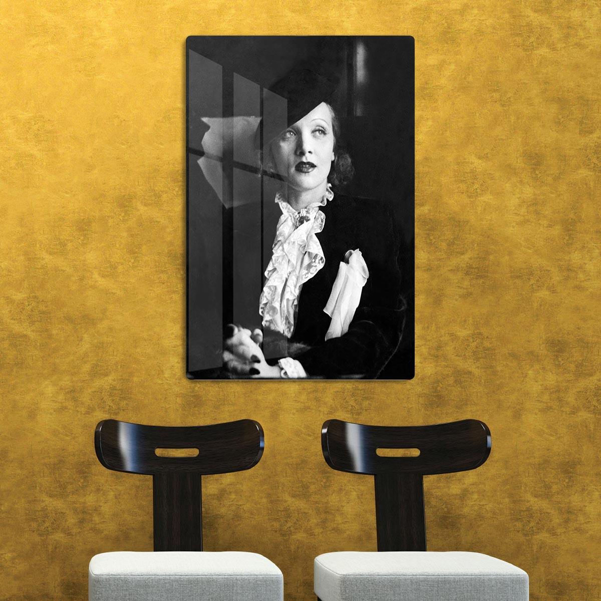 Marlene Dietrich Black And White HD Metal Print
