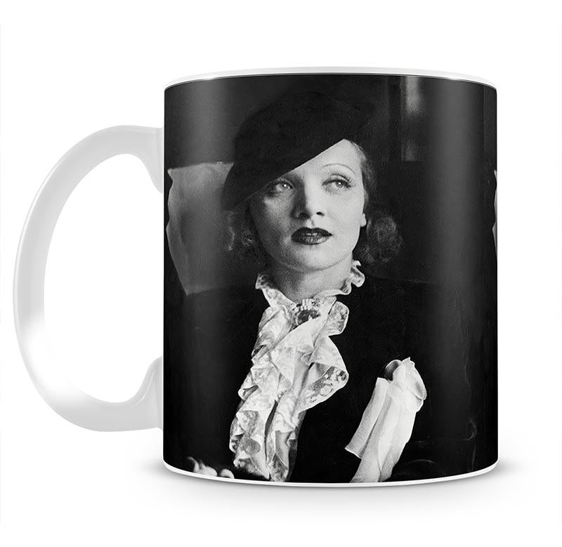 Marlene Dietrich Black And White Mug - Canvas Art Rocks - 2