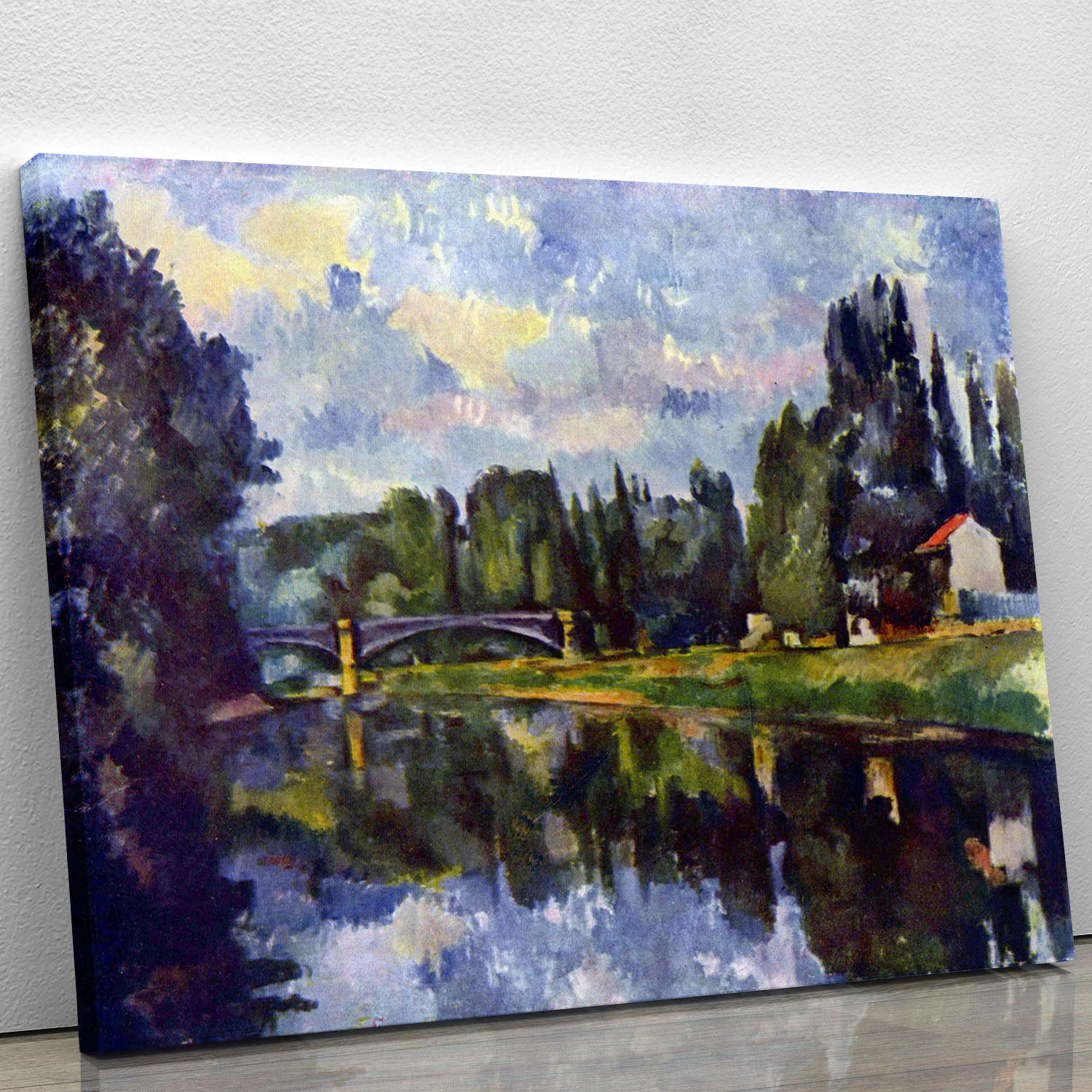 Marne Shore by Cezanne Canvas Print or Poster - Canvas Art Rocks - 1