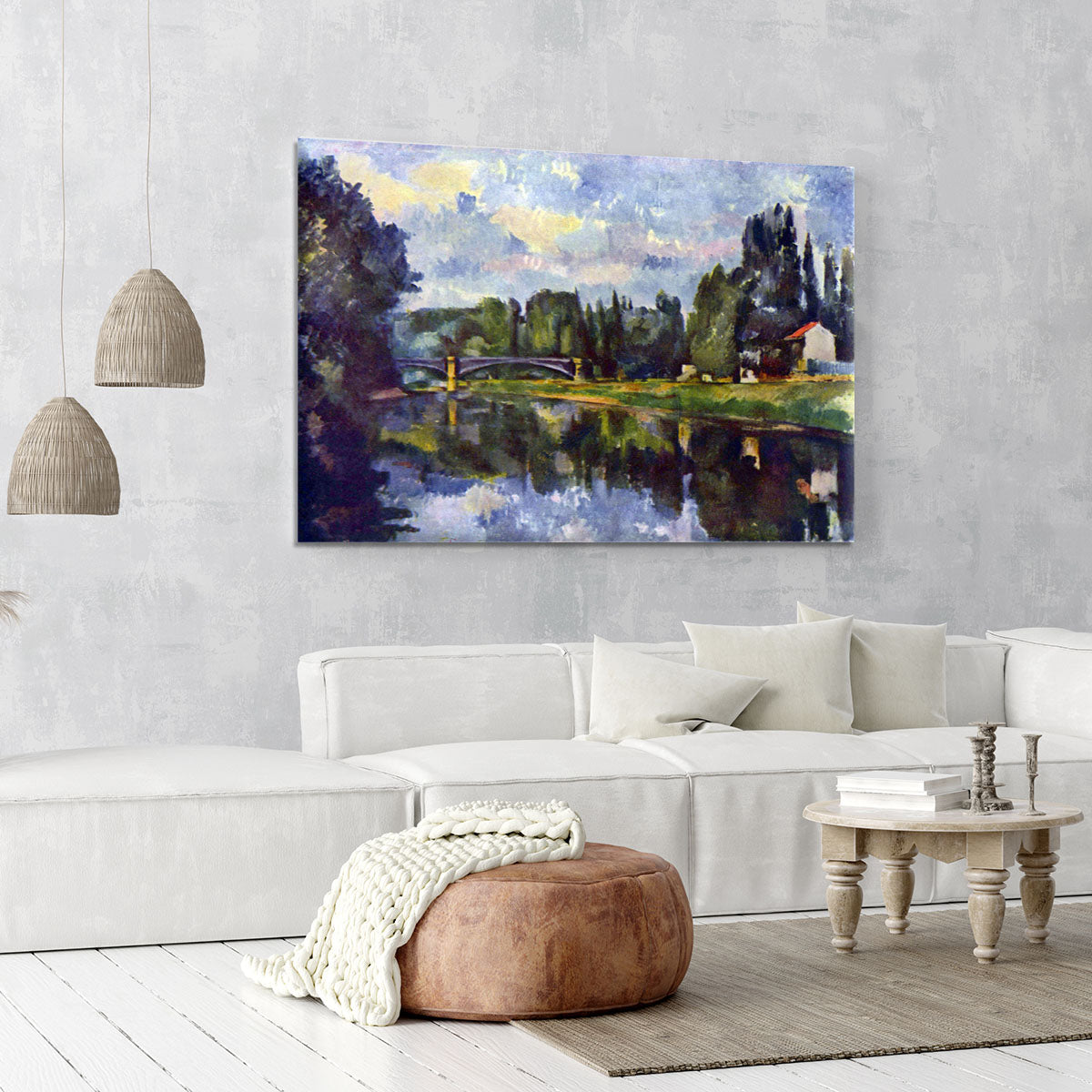 Marne Shore by Cezanne Canvas Print or Poster - Canvas Art Rocks - 6