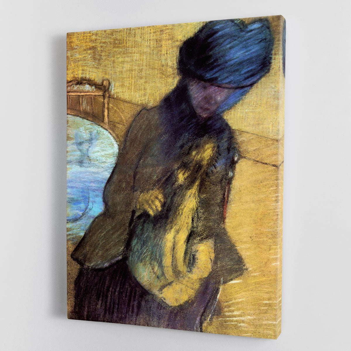 Mary Cassatt with her dog by Degas Canvas Print or Poster - Canvas Art Rocks - 1