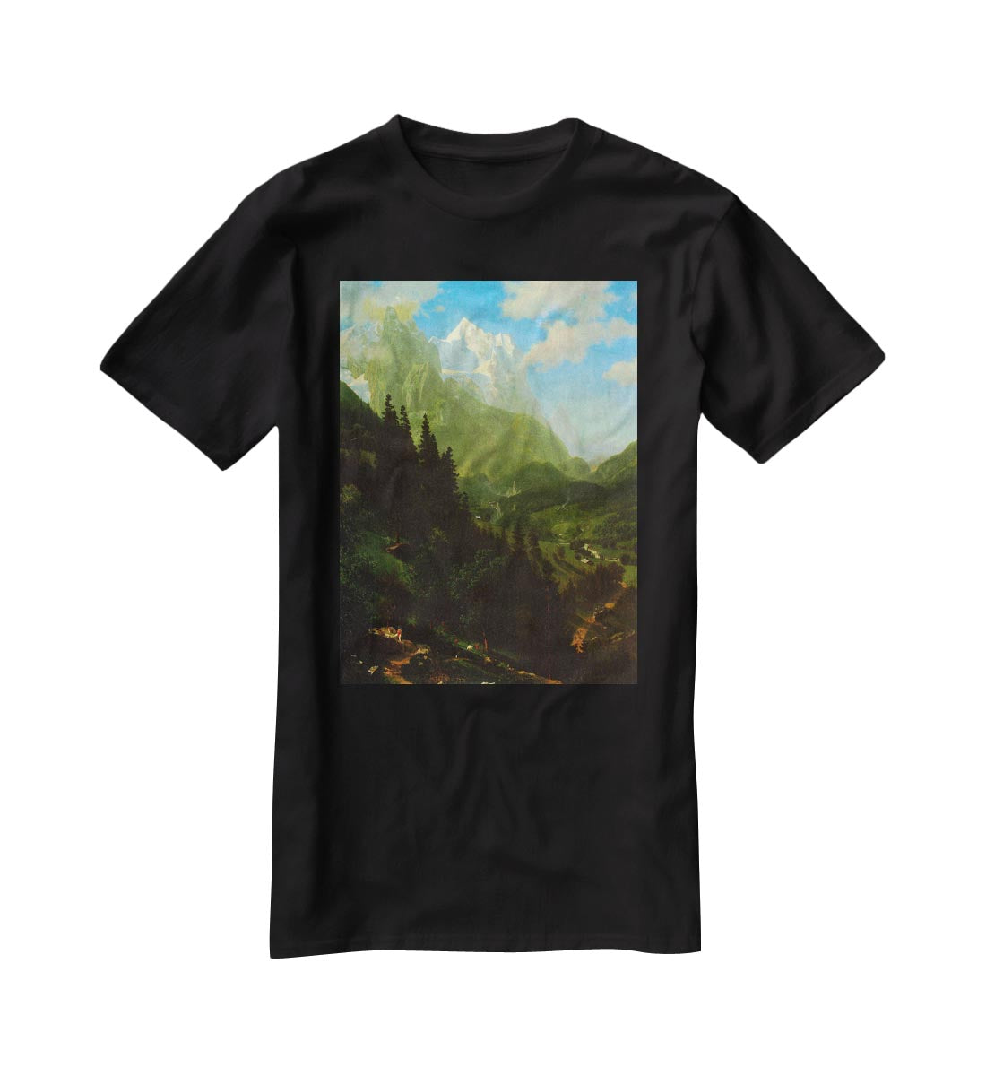 Matterhorn by Bierstadt T-Shirt - Canvas Art Rocks - 1