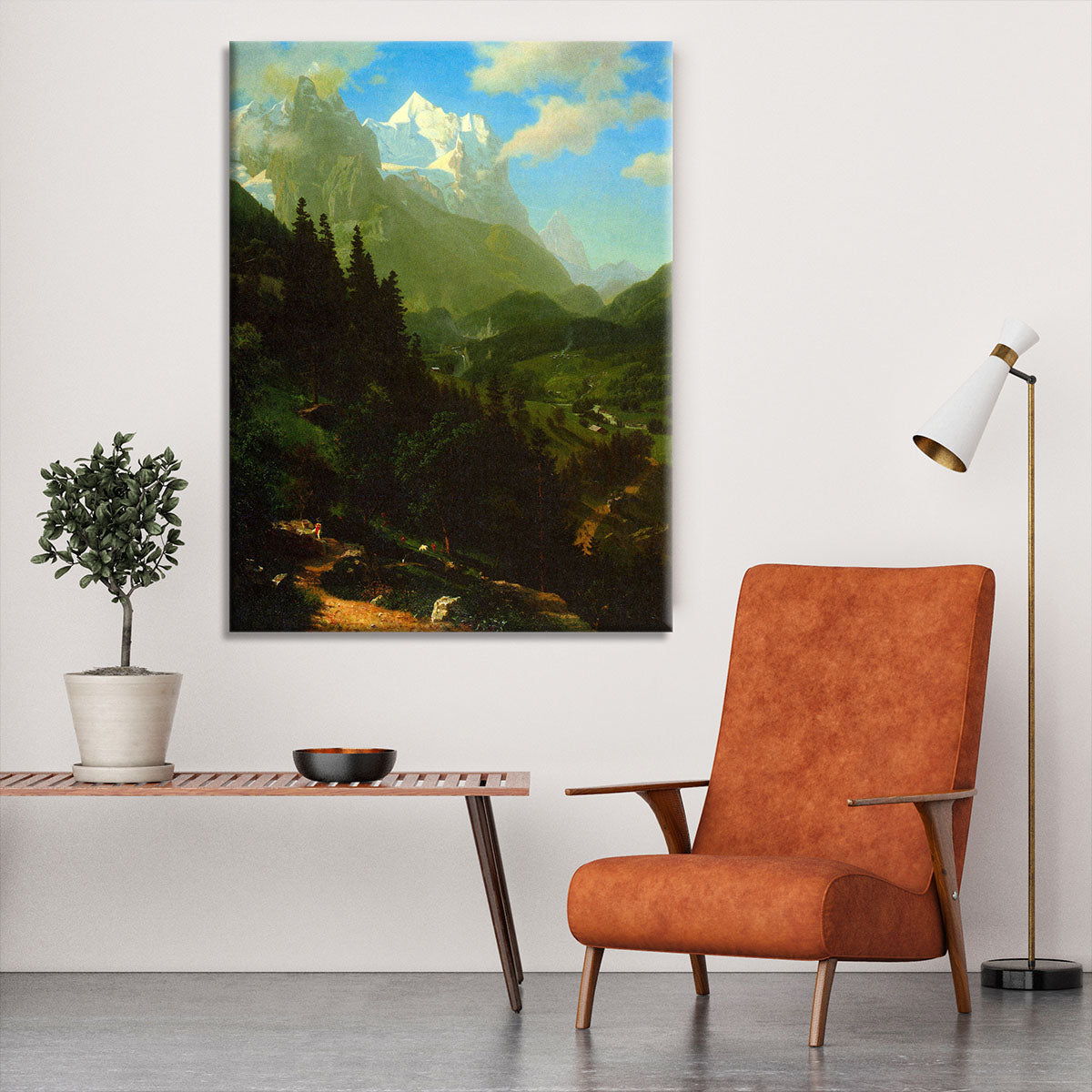 Matterhorn by Bierstadt Canvas Print or Poster - Canvas Art Rocks - 6