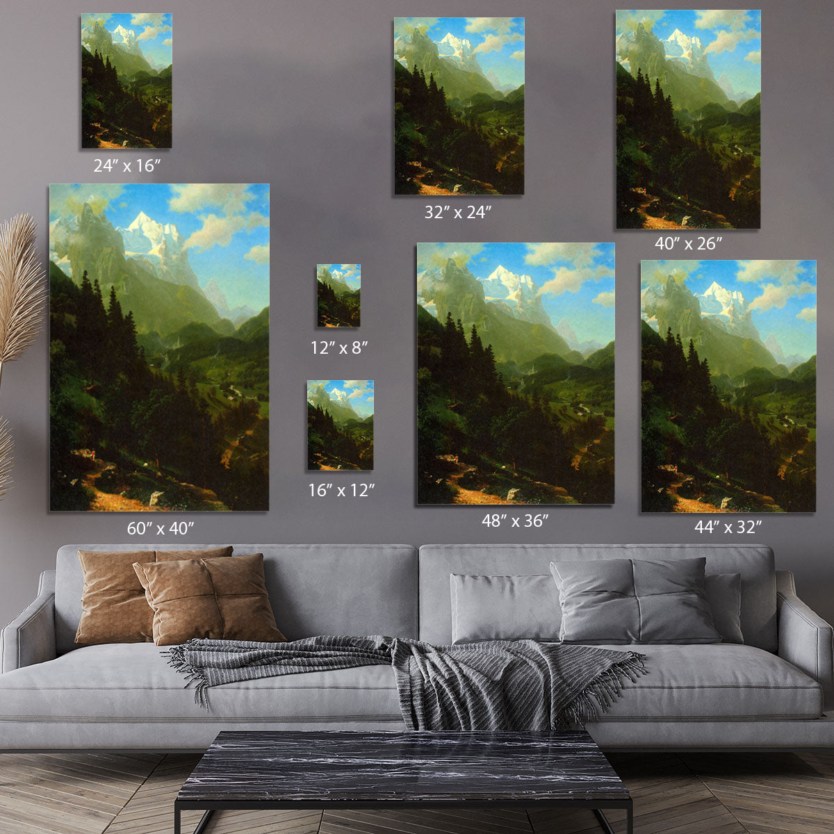 Matterhorn by Bierstadt Canvas Print or Poster - Canvas Art Rocks - 7