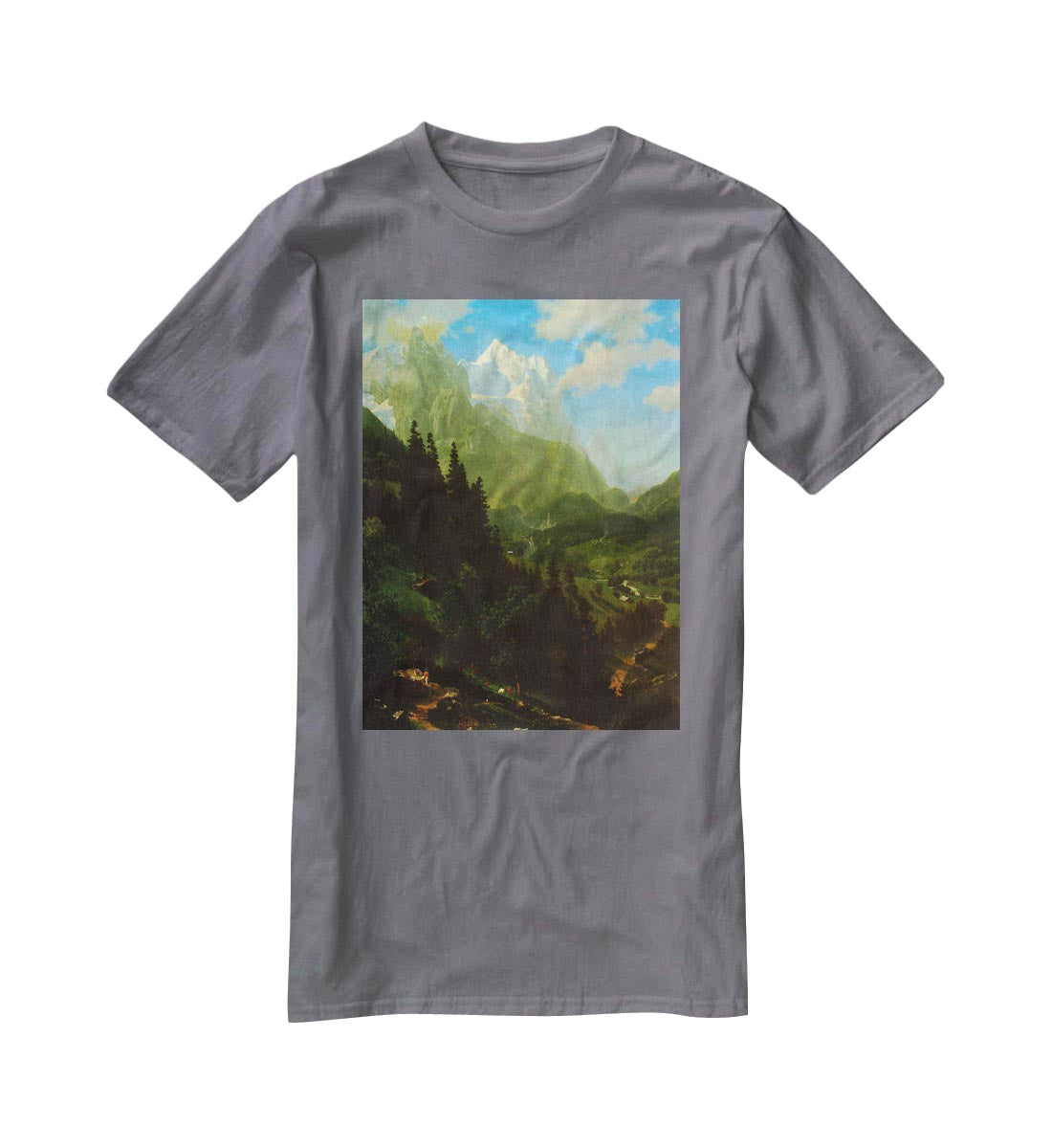 Matterhorn by Bierstadt T-Shirt - Canvas Art Rocks - 3