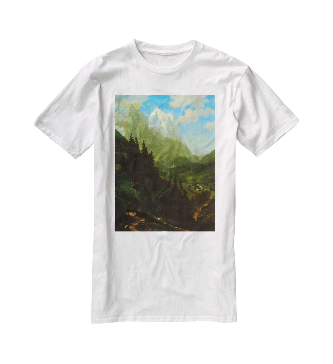 Matterhorn by Bierstadt T-Shirt - Canvas Art Rocks - 5