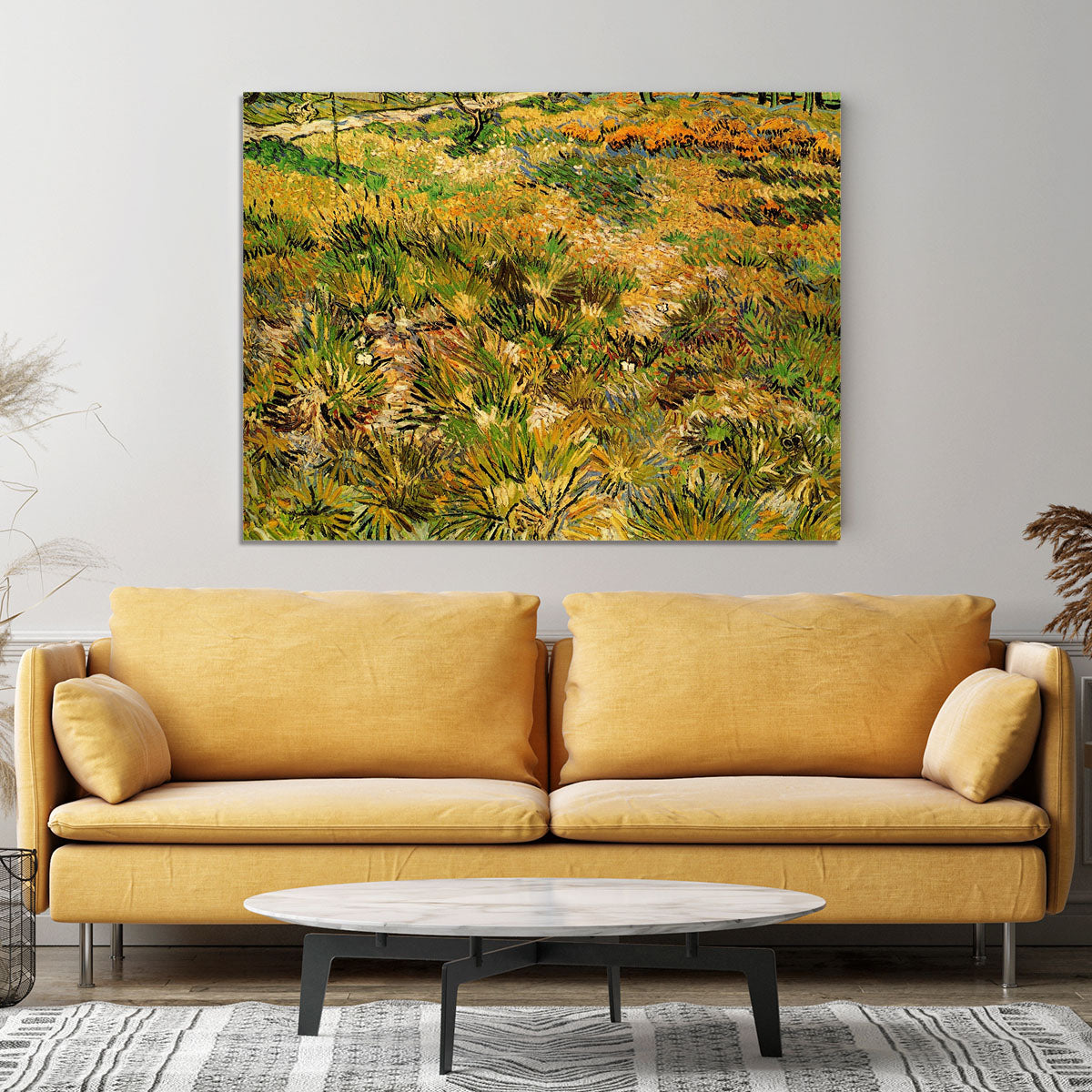 Meadow in the Garden of Saint-Paul Hospital by Van Gogh Canvas Print or Poster - Canvas Art Rocks - 4
