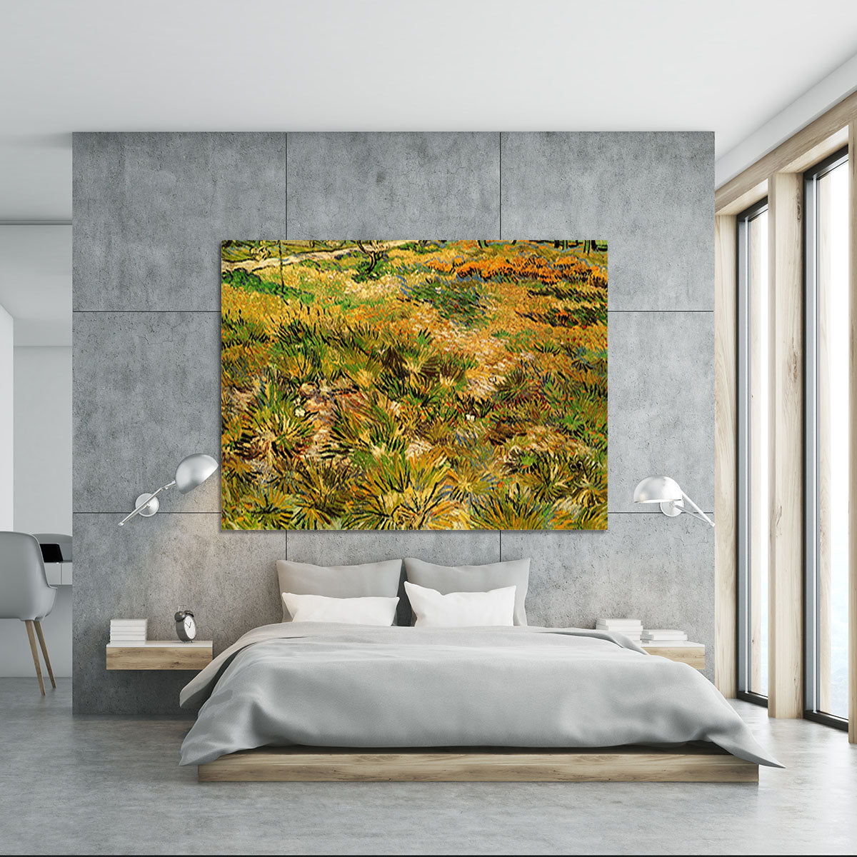 Meadow in the Garden of Saint-Paul Hospital by Van Gogh Canvas Print or Poster - Canvas Art Rocks - 5