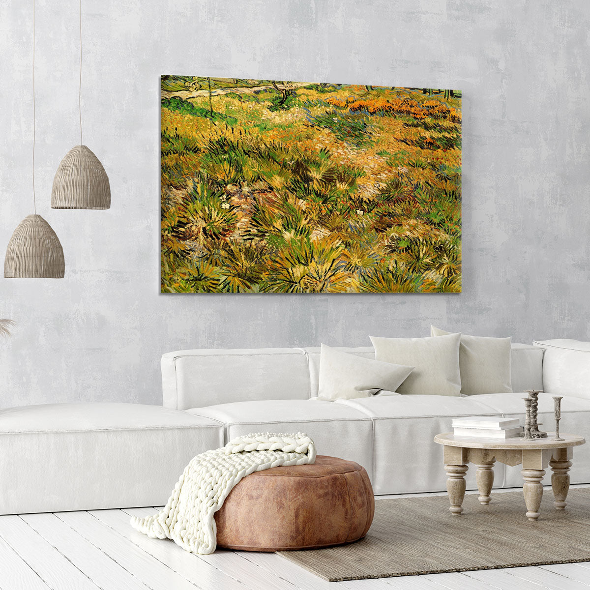 Meadow in the Garden of Saint-Paul Hospital by Van Gogh Canvas Print or Poster - Canvas Art Rocks - 6