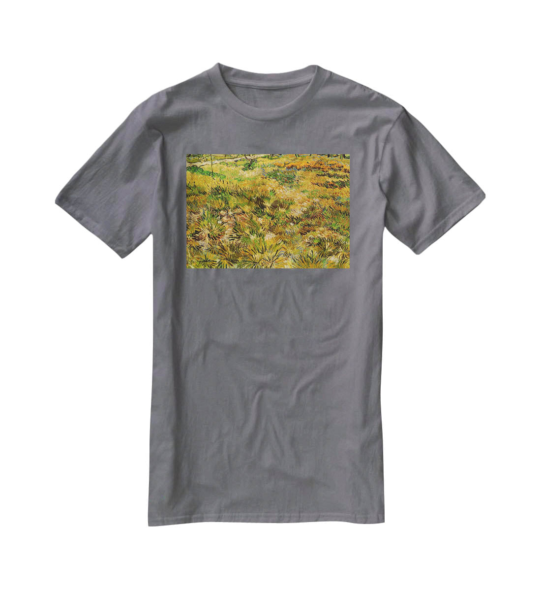 Meadow in the Garden of Saint-Paul Hospital by Van Gogh T-Shirt - Canvas Art Rocks - 3