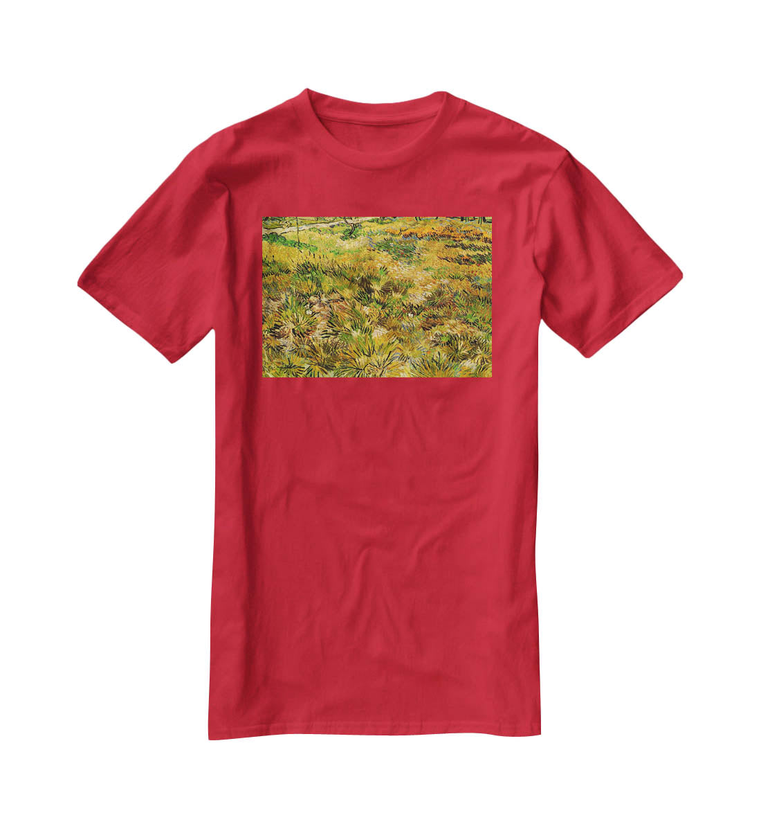 Meadow in the Garden of Saint-Paul Hospital by Van Gogh T-Shirt - Canvas Art Rocks - 4