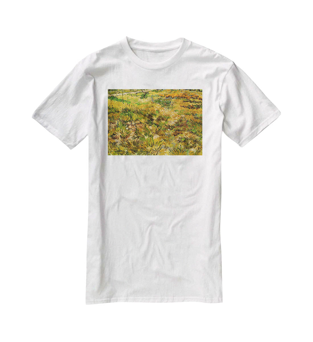 Meadow in the Garden of Saint-Paul Hospital by Van Gogh T-Shirt - Canvas Art Rocks - 5