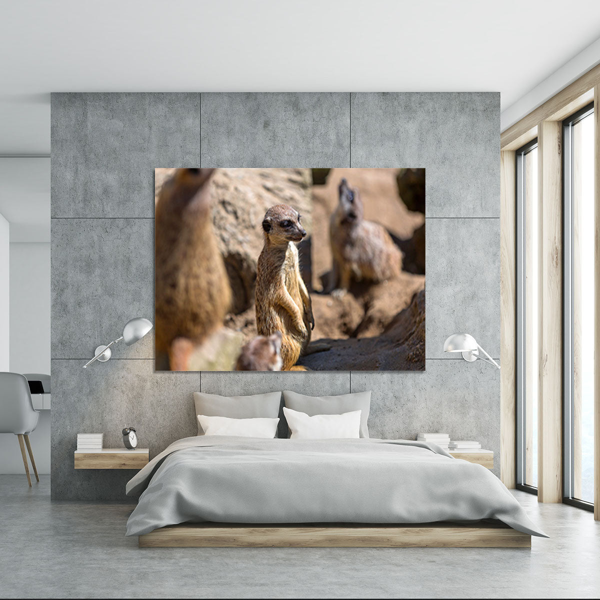 Meerkats in the wild Canvas Print or Poster - Canvas Art Rocks - 5