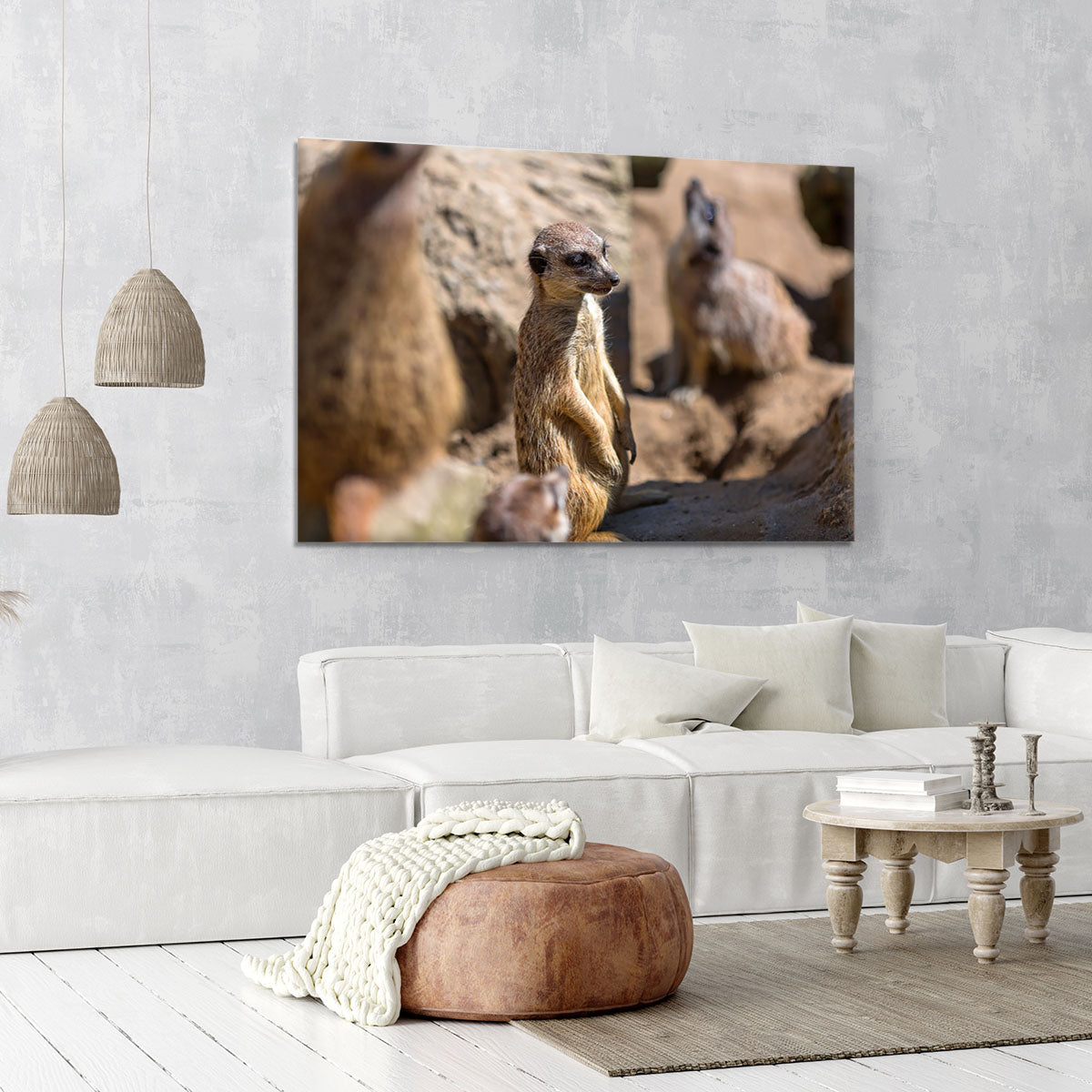 Meerkats in the wild Canvas Print or Poster - Canvas Art Rocks - 6