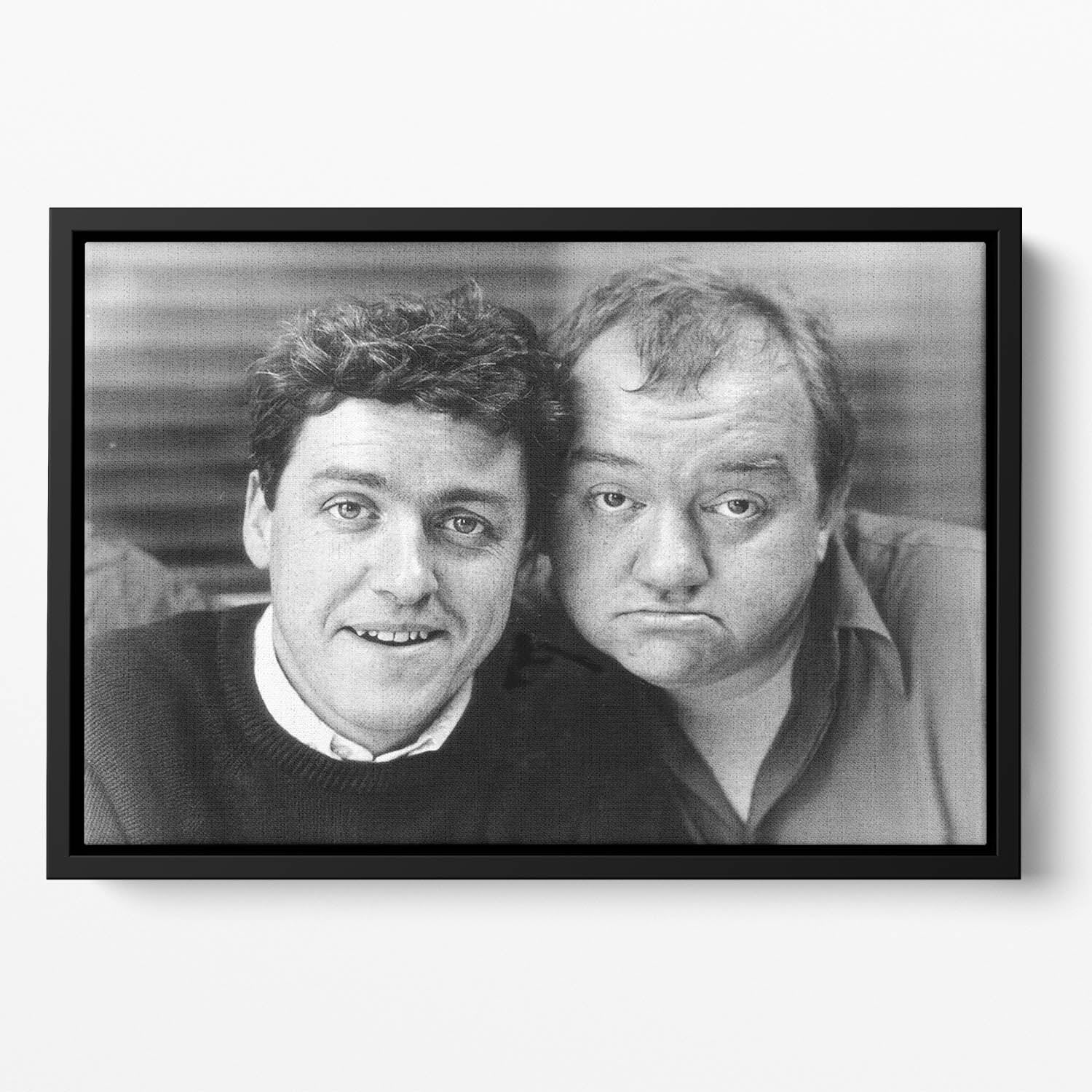 Mel Smith and Griff Rhys Jones Floating Framed Canvas