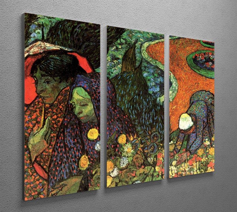 Memory of the Garden at Etten by Van Gogh 3 Split Panel Canvas Print - Canvas Art Rocks - 4