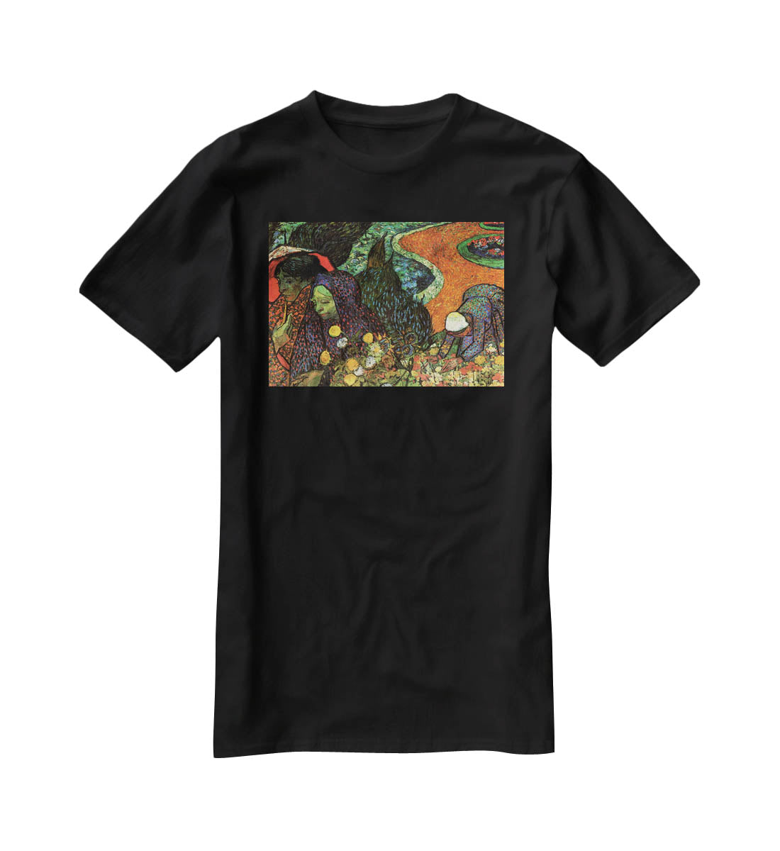 Memory of the Garden at Etten by Van Gogh T-Shirt - Canvas Art Rocks - 1