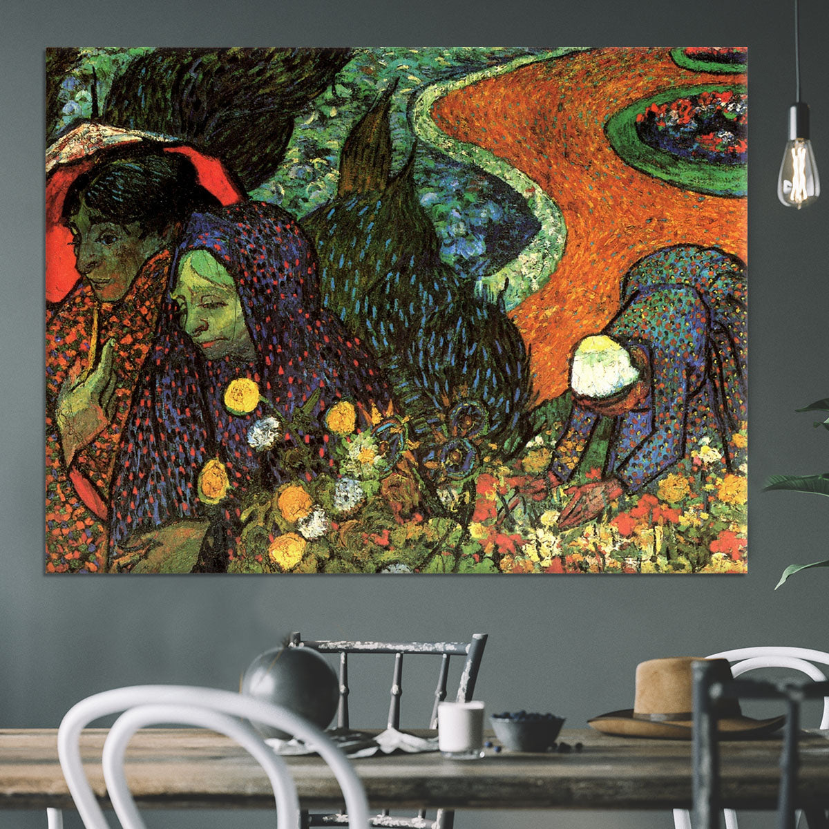Memory of the Garden at Etten by Van Gogh Canvas Print or Poster - Canvas Art Rocks - 3