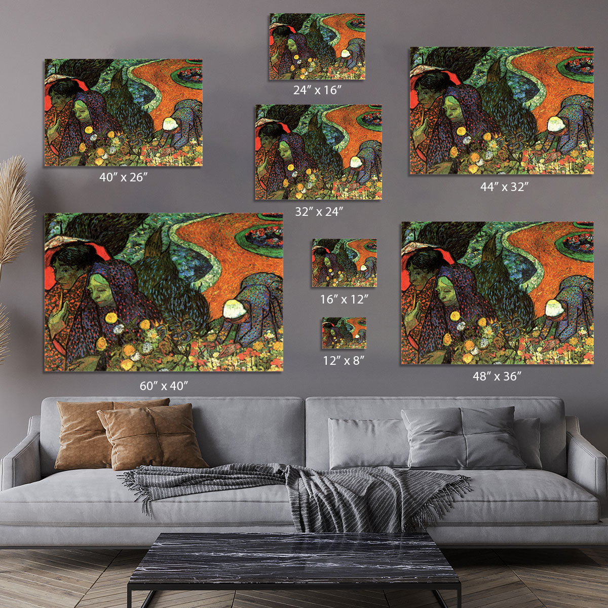 Memory of the Garden at Etten by Van Gogh Canvas Print or Poster - Canvas Art Rocks - 7