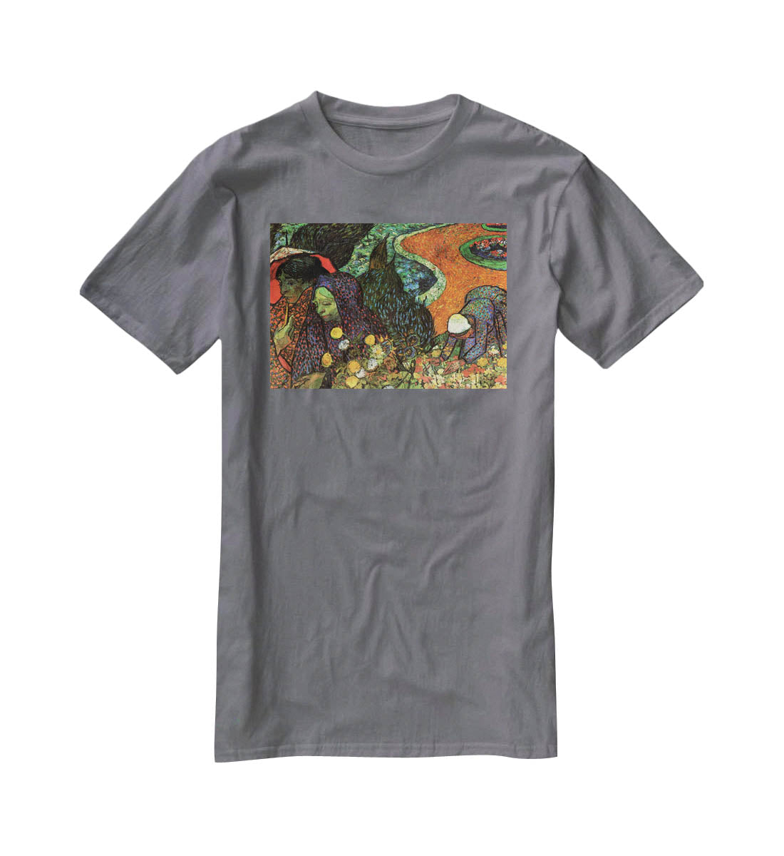 Memory of the Garden at Etten by Van Gogh T-Shirt - Canvas Art Rocks - 3