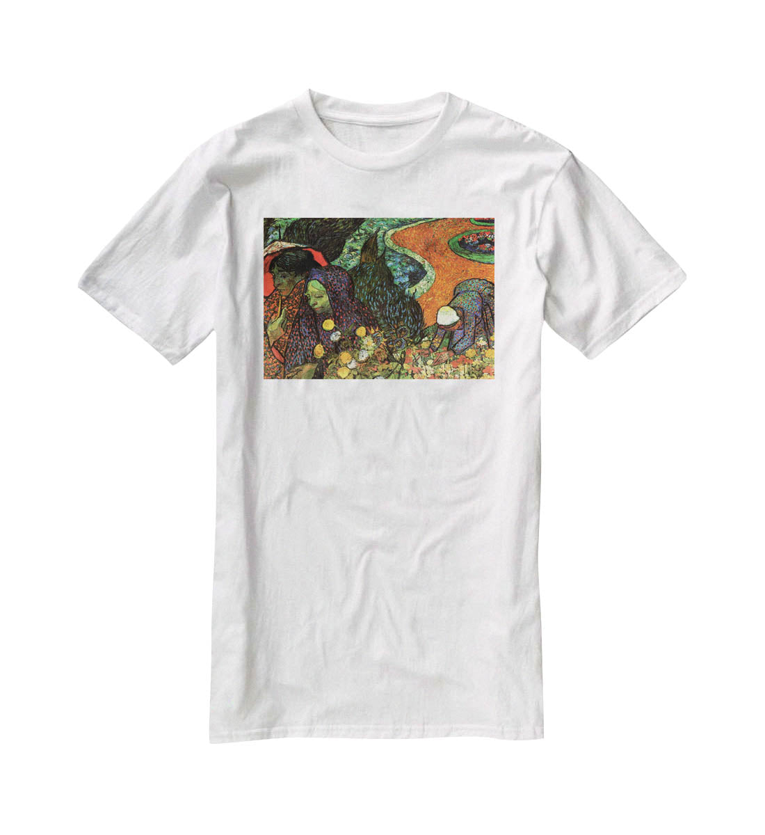 Memory of the Garden at Etten by Van Gogh T-Shirt - Canvas Art Rocks - 5