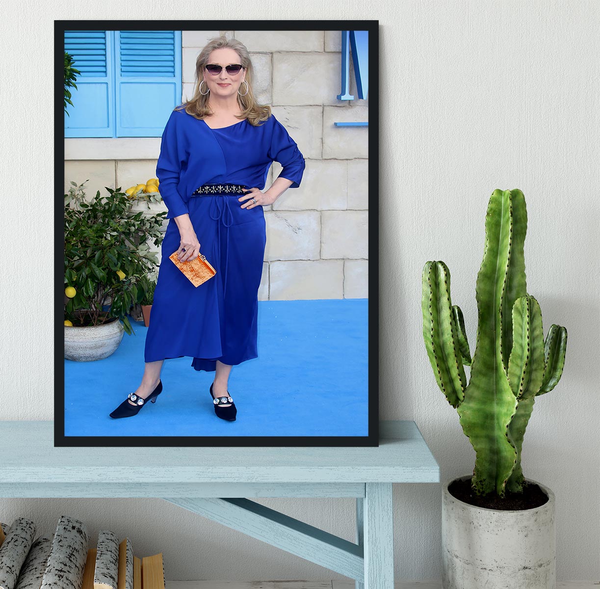 Meryl Streep Mamma Mia Framed Print - Canvas Art Rocks - 2