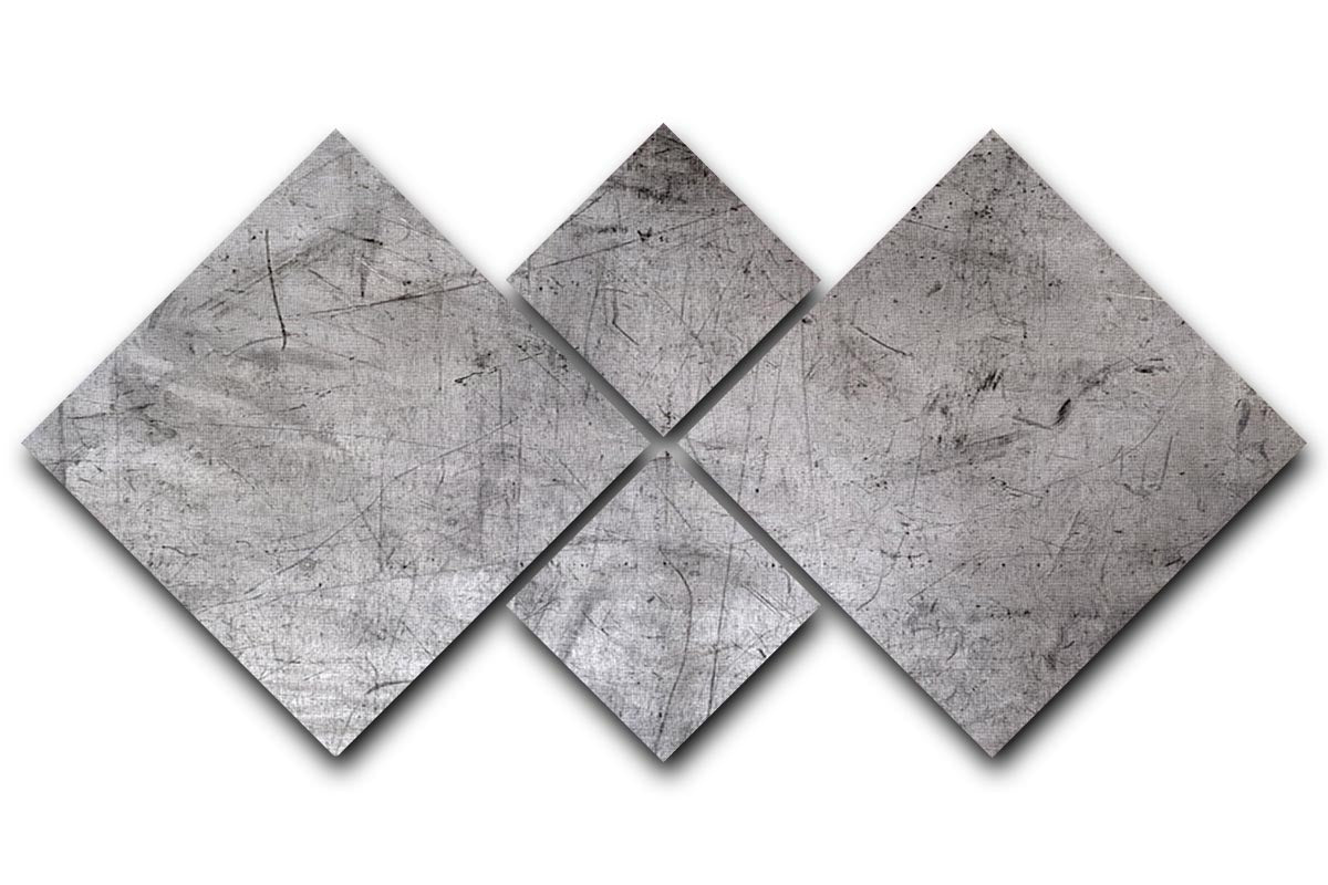 Metal texture 4 Square Multi Panel Canvas - Canvas Art Rocks - 1
