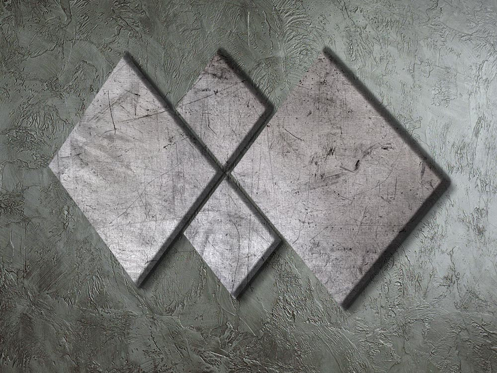 Metal texture 4 Square Multi Panel Canvas - Canvas Art Rocks - 2